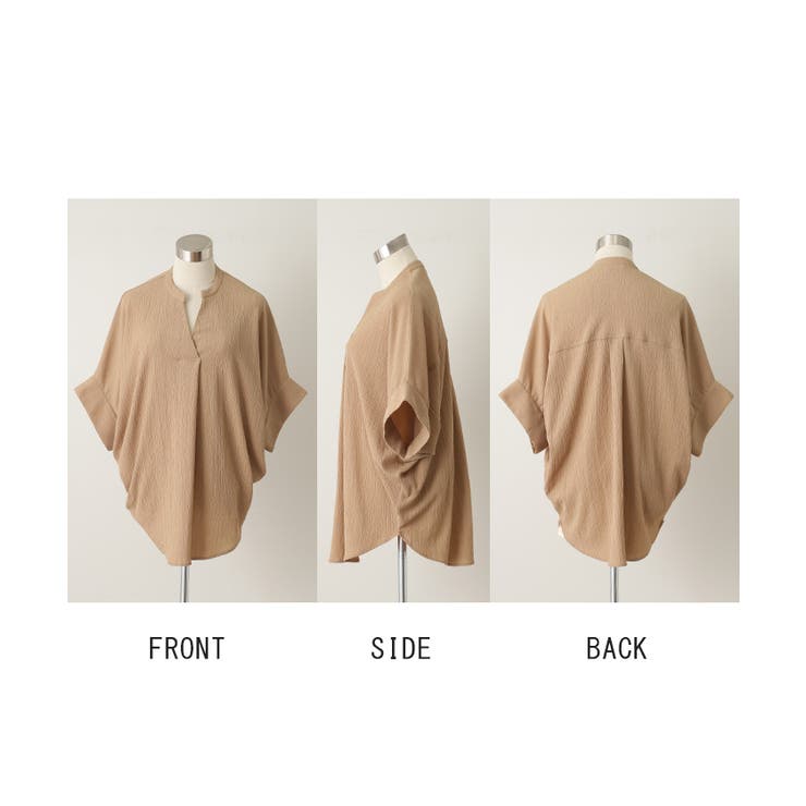 ブラウス 楊柳 キーネック | HUG.U | 詳細画像27 