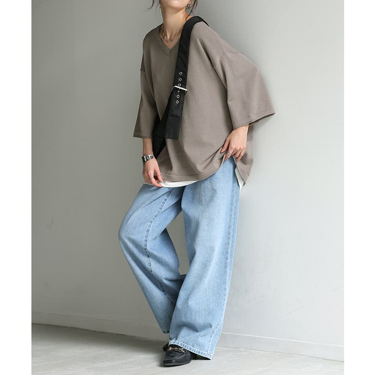 サマーニット Vネック ひんやり | HUG.U | 詳細画像24 