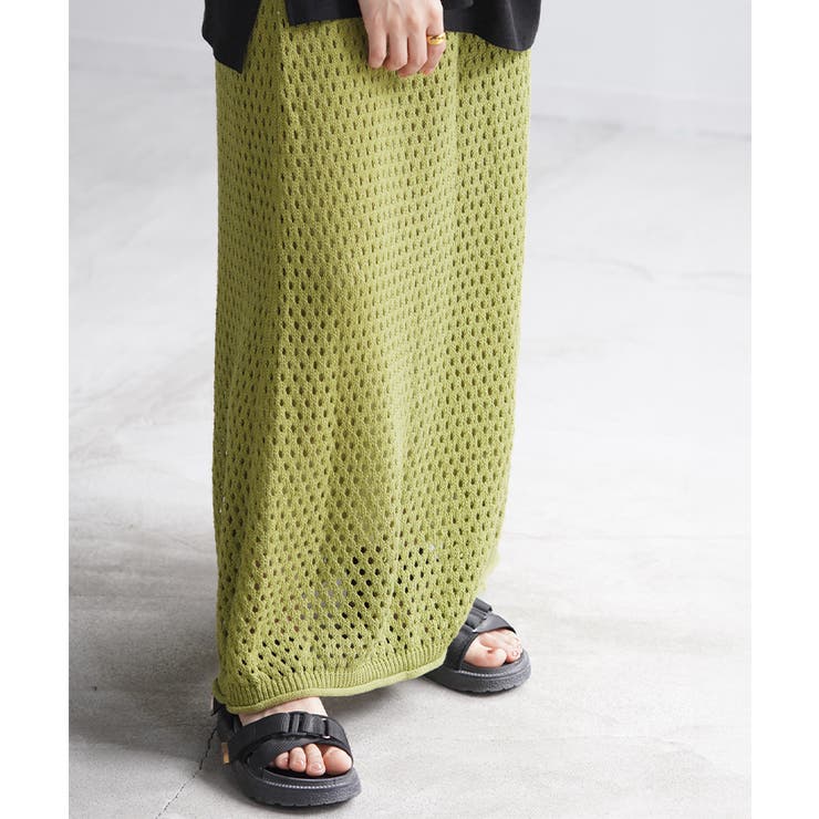 スカート メッシュ サマーニット | HUG.U | 詳細画像21 