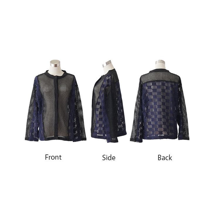 カーディガン メッシュ サマーニット | HUG.U | 詳細画像23 