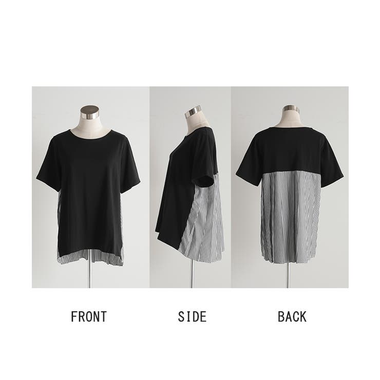 Tシャツ バックプリーツ 半袖 | HUG.U | 詳細画像23 