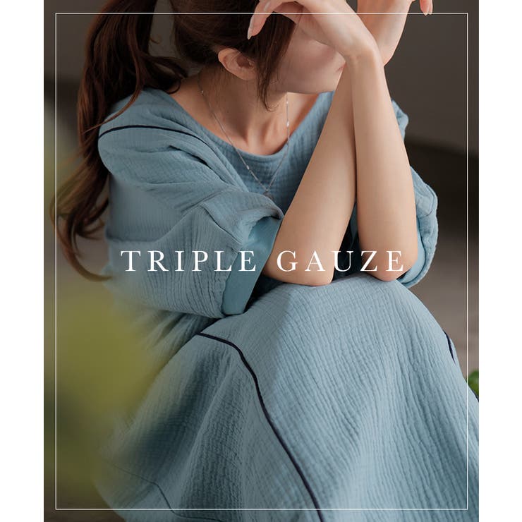 ワンピース ダブルガーゼ 綿100％ | HUG.U | 詳細画像19 