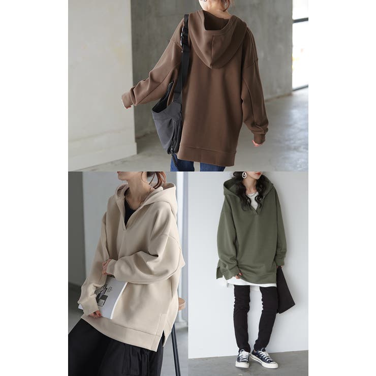 パーカー レディース ニュアンスカラー | HUG.U | 詳細画像22 