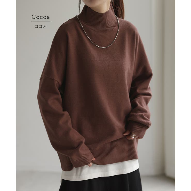 ニット タートルネック レディース | HUG.U | 詳細画像15 