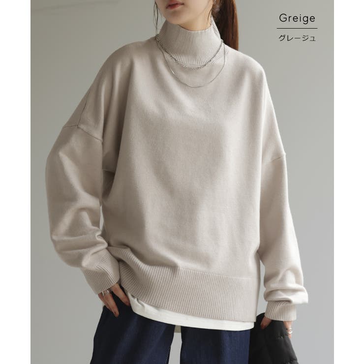 ニット タートルネック レディース | HUG.U | 詳細画像18 