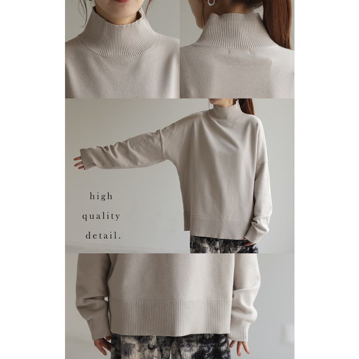 ニット タートルネック レディース | HUG.U | 詳細画像25 