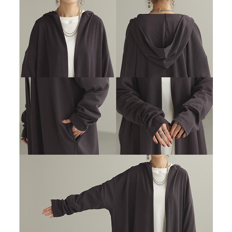 カーディガン ロング 変形 | HUG.U | 詳細画像22 