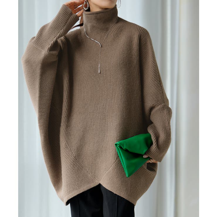 モカ(ハイネック) | ニット トップス レディース | HUG.U