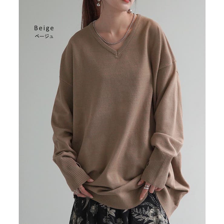 ニット 選べるネック ロング | HUG.U | 詳細画像14 