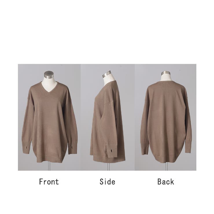 ニット 選べるネック ロング | HUG.U | 詳細画像25 