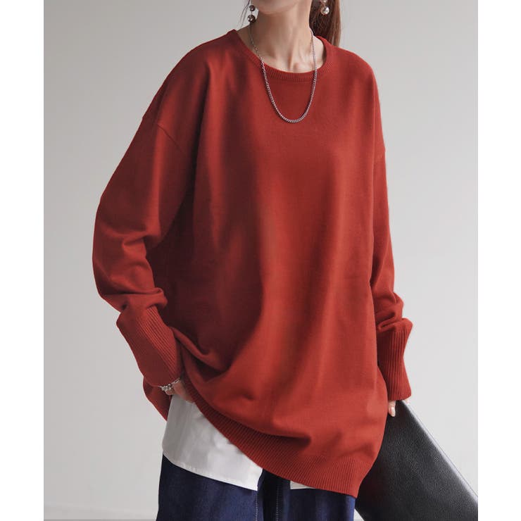 ニット 選べるネック ロング | HUG.U | 詳細画像5 