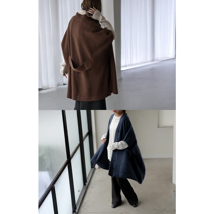 カーディガン ポンチョ ロング | HUG.U | 詳細画像19 