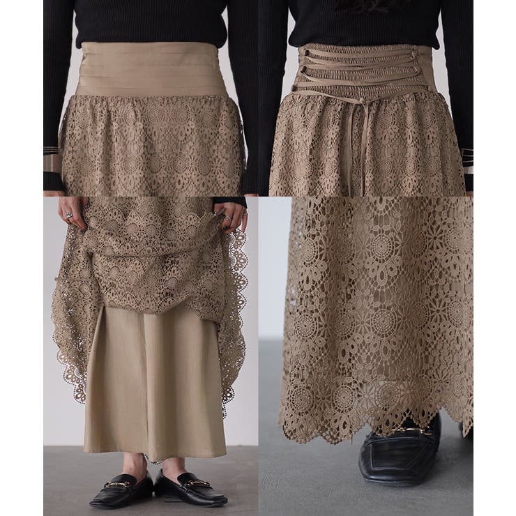 スカート 刺繍 レース | HUG.U | 詳細画像22 