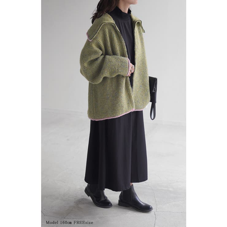 ニット 小顔 パーカー | HUG.U | 詳細画像21 