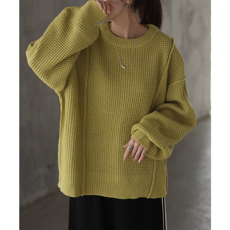 ニット ワッフル チュニック | HUG.U | 詳細画像22 