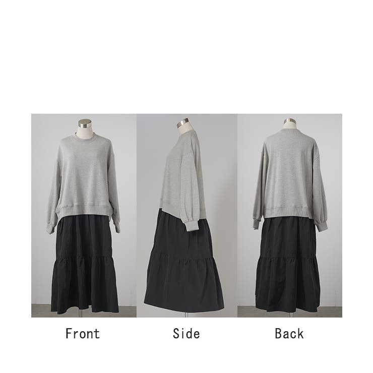 ワンピース 異素材 ドッキング | HUG.U | 詳細画像22 