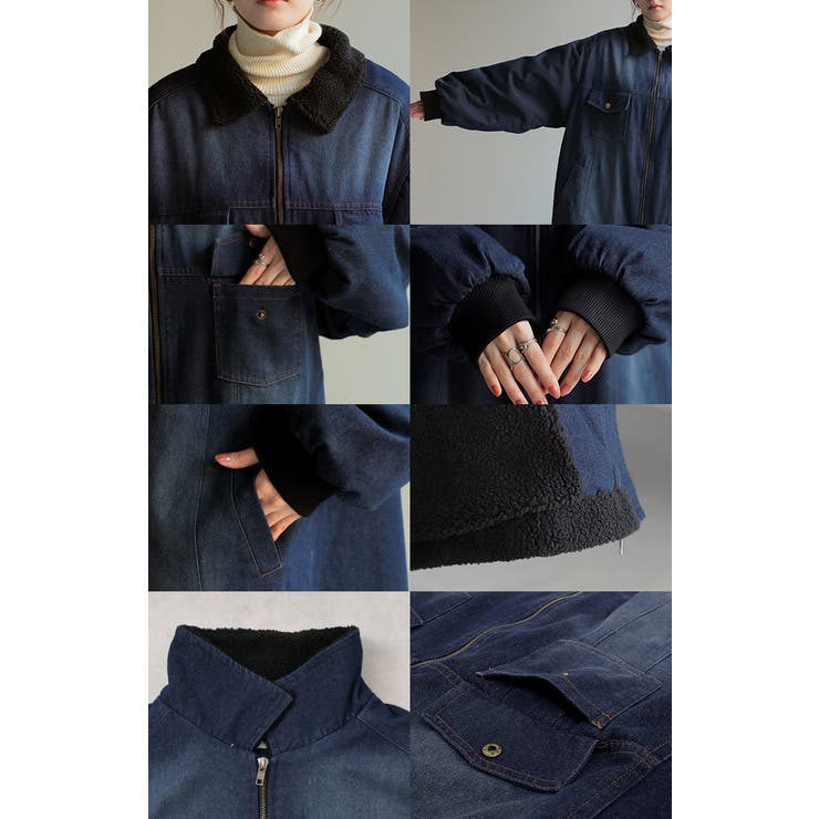 コート デニム 裏 | HUG.U | 詳細画像22 