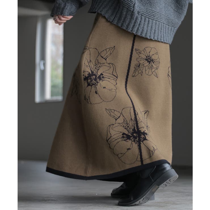 ニット スカート 花柄 | HUG.U | 詳細画像22 