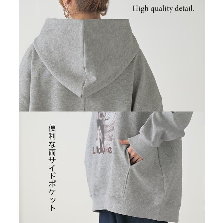 パーカー 猫 ダンボール | HUG.U | 詳細画像29 