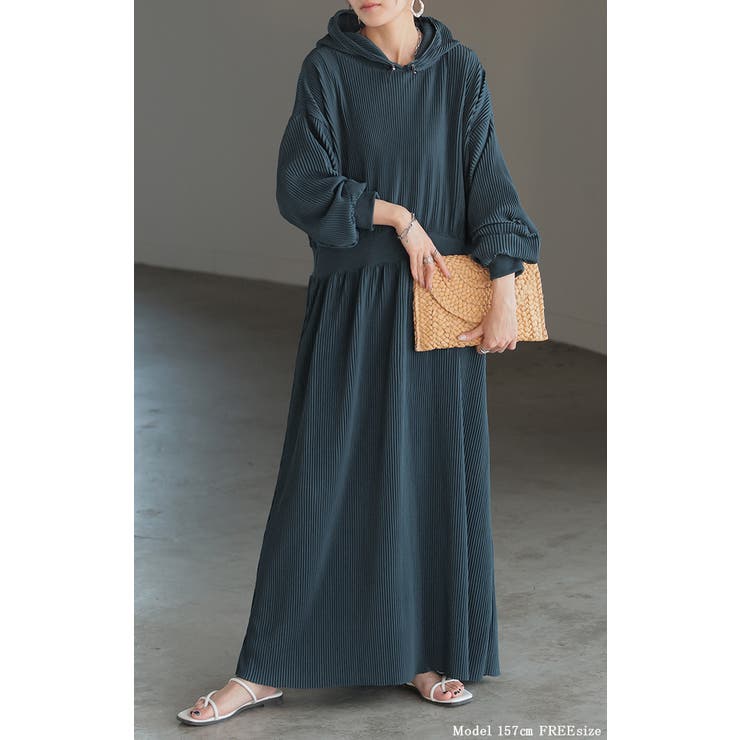 ワンピース プリーツ 切れる | HUG.U | 詳細画像23 