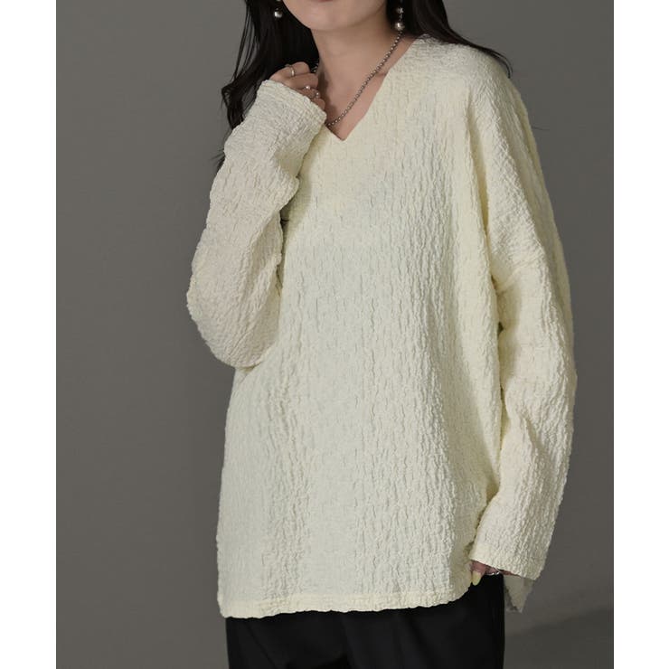 オフホワイト(シュリンク) | ロンT ドルマン トップス | HUG.U