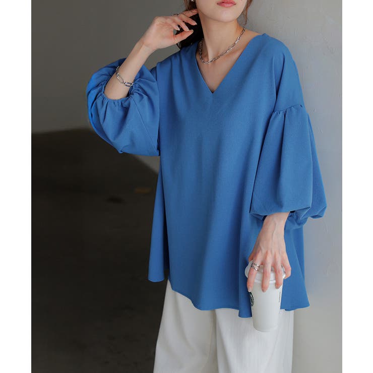 ブルー | シャツ 楊柳 レディース | HUG.U