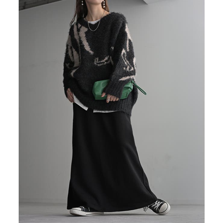 ブラック(裏シャギー) | スカート 選べる 丈 | HUG.U