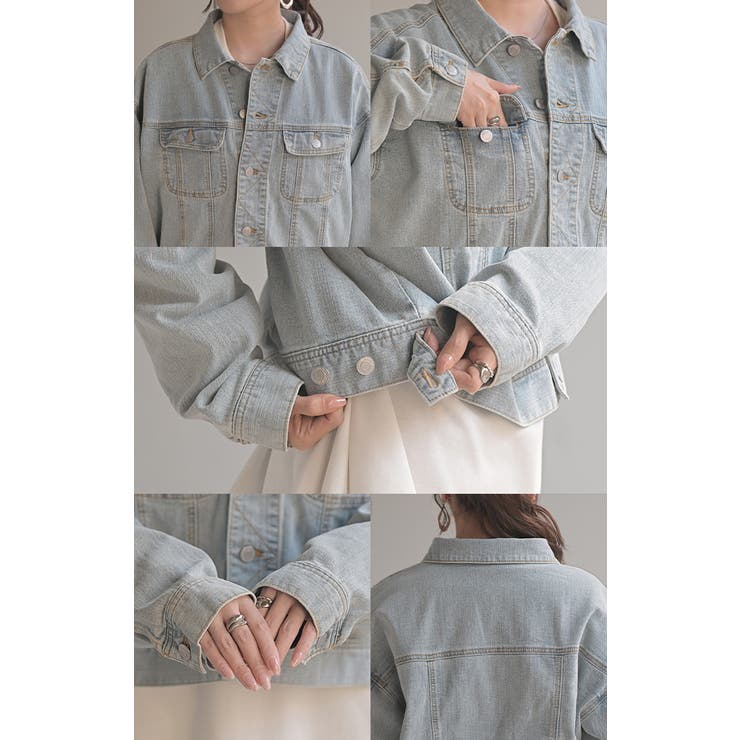 Gジャン ジャスト丈 デニム | HUG.U | 詳細画像22 