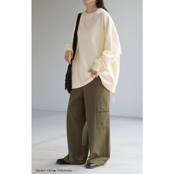 スウェット ロング 配色 | HUG.U | 詳細画像7 