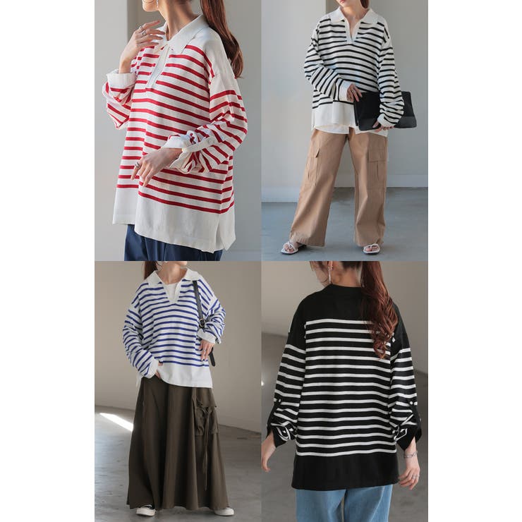 トップス ロンT 襟付き | HUG.U | 詳細画像22 