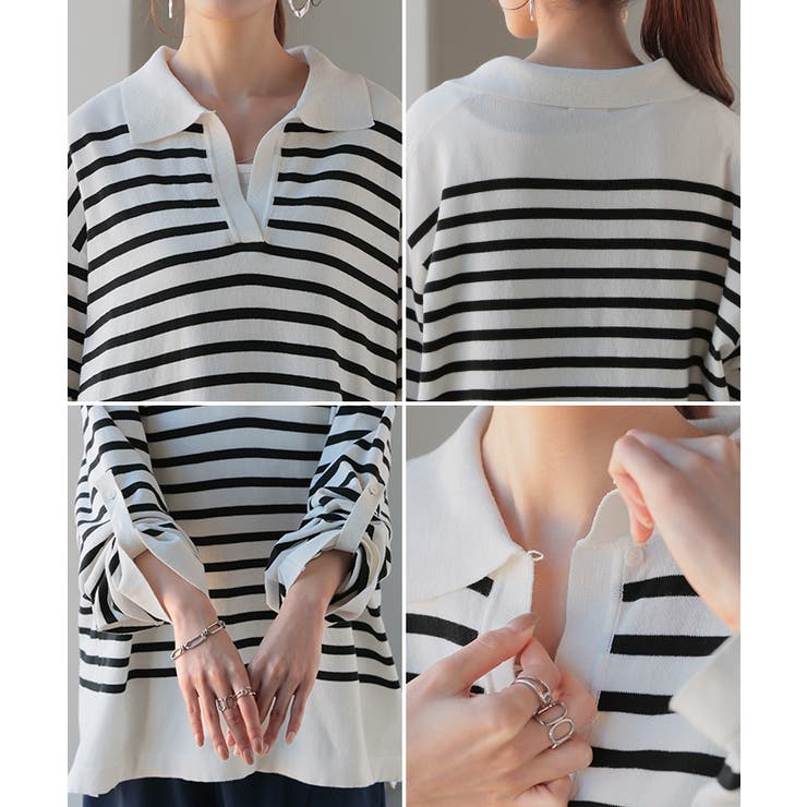 トップス ロンT 襟付き | HUG.U | 詳細画像23 