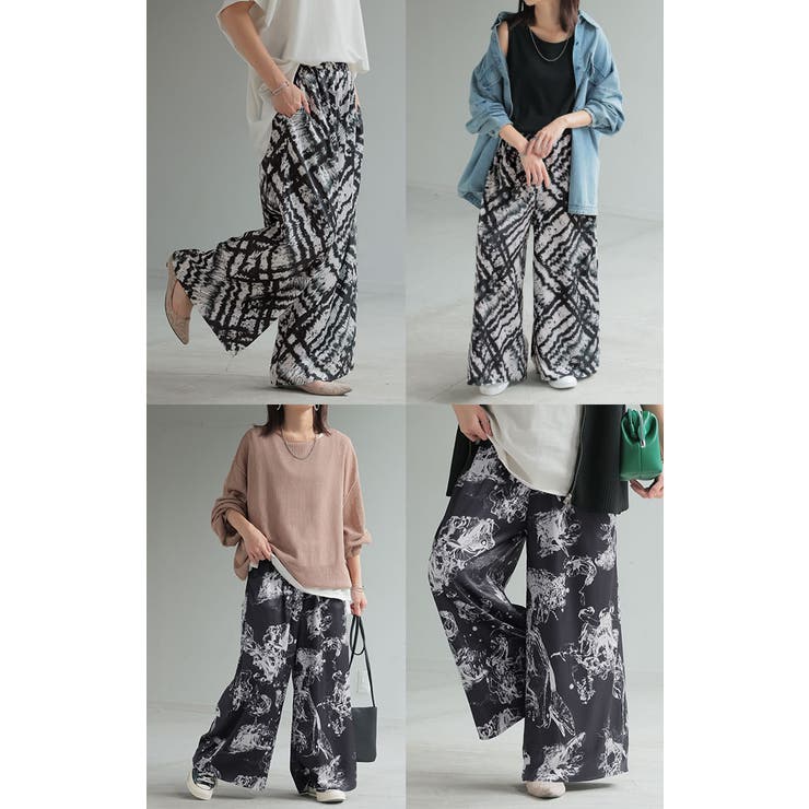 パンツ 柄 ワイドパンツ | HUG.U | 詳細画像22 