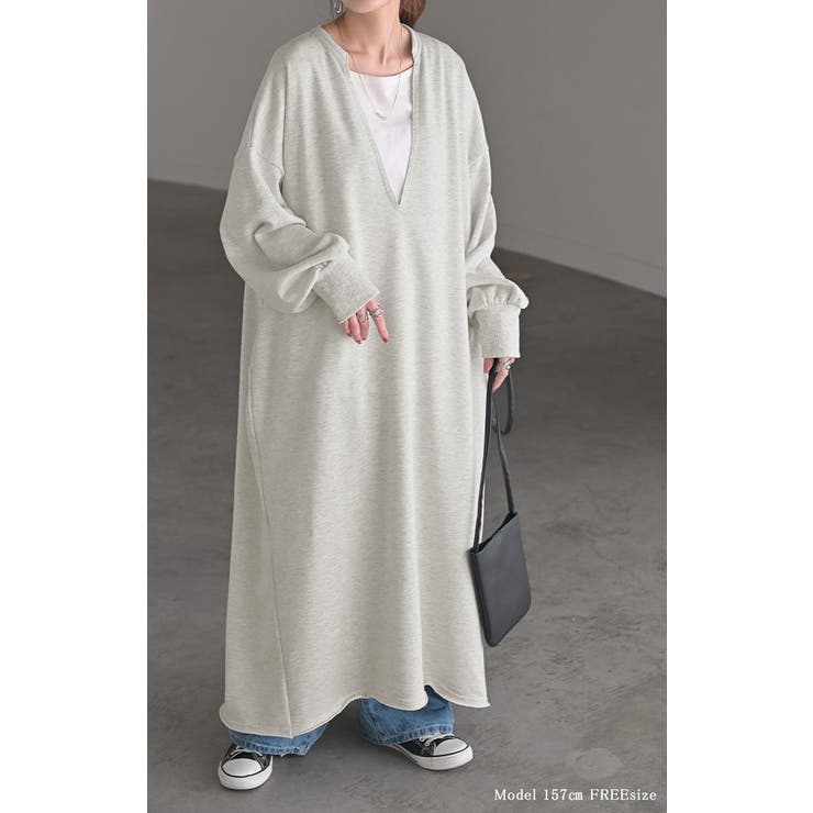 ワンピース 深V ぽわん袖 | HUG.U | 詳細画像21 