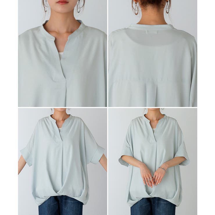 ブラウス キーネック シャツ | HUG.U | 詳細画像23 