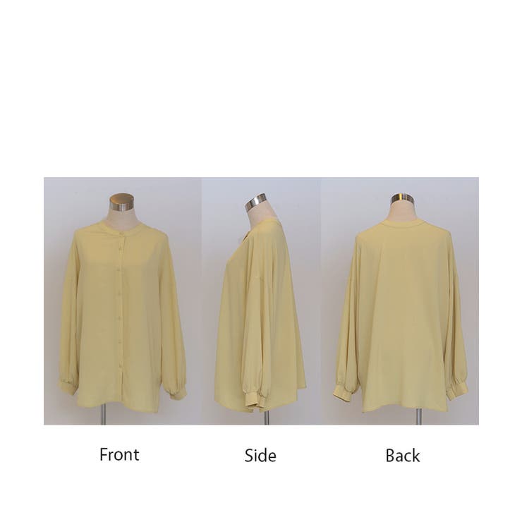 ブラウス ぽわん袖 ノーカラー | HUG.U | 詳細画像23 