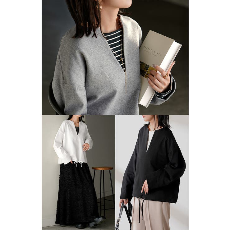 スウェット Vネック レディース | HUG.U | 詳細画像21 