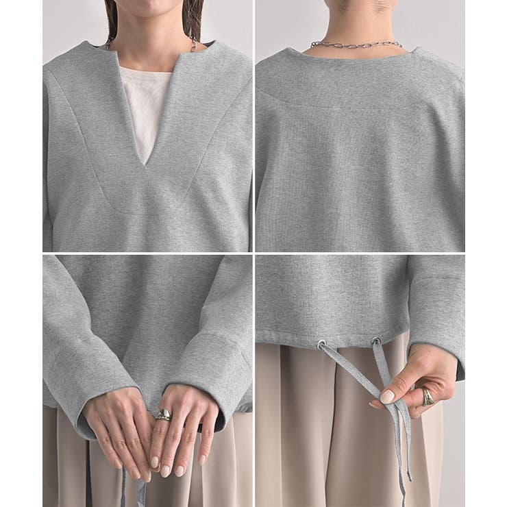 スウェット Vネック レディース | HUG.U | 詳細画像22 