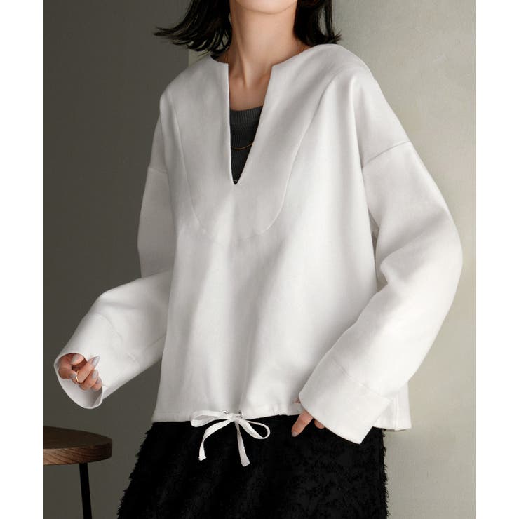 スウェット Vネック レディース | HUG.U | 詳細画像7 