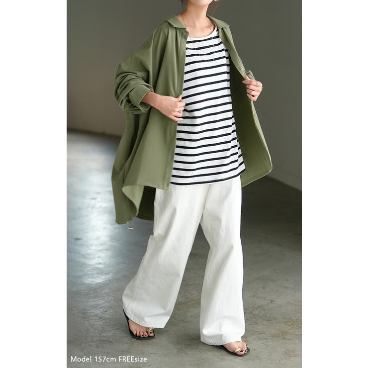 シャツ チュニック ロング | HUG.U | 詳細画像10 