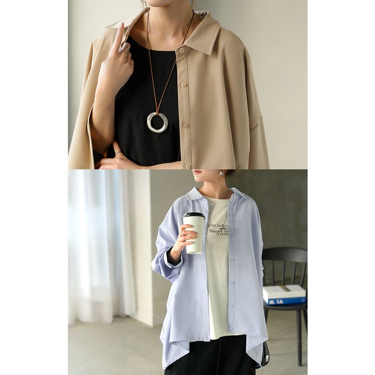 シャツ チュニック ロング | HUG.U | 詳細画像12 