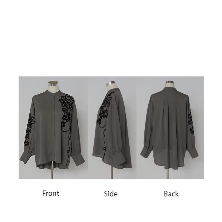 シャツ コード刺繍 シアー | HUG.U | 詳細画像23 