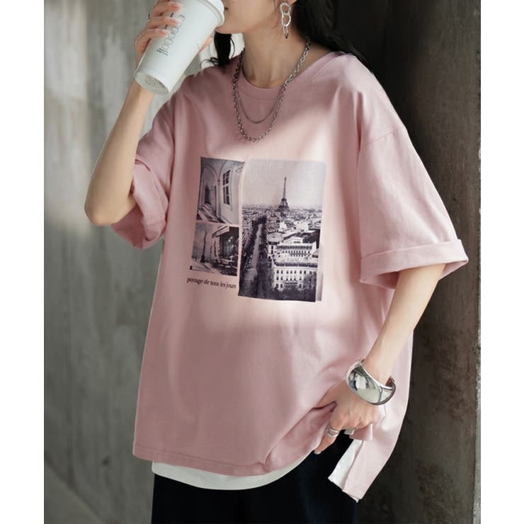 ソフトピンク | Tシャツ プリント 接触冷感 | HUG.U