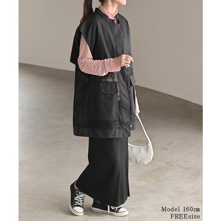 ベスト ジレ レース | HUG.U | 詳細画像22 