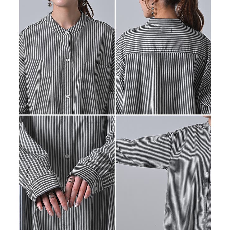 バーバリーストライプシャツワンピース BURBERRY - Burberry バーバリー シャツ ワンピース ストライプ