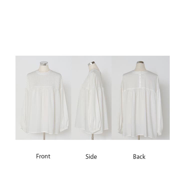 ブラウス 前後2WAY ノーカラー | HUG.U | 詳細画像23 