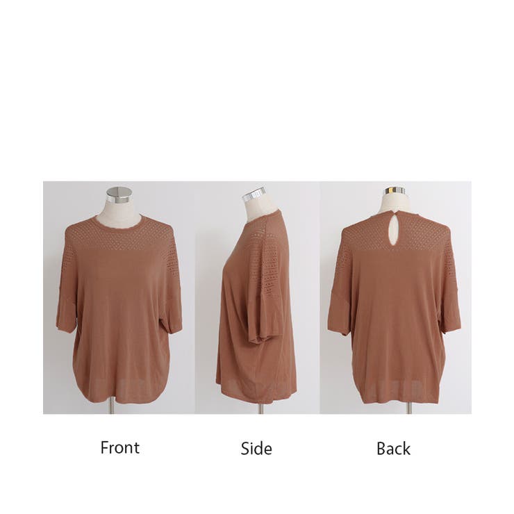 G&F Co. HUNTING INDIAN サマーニット　商品タグなし ニット サマーニット 透かし編み[品番：HHHW0005008]｜HUG.U
