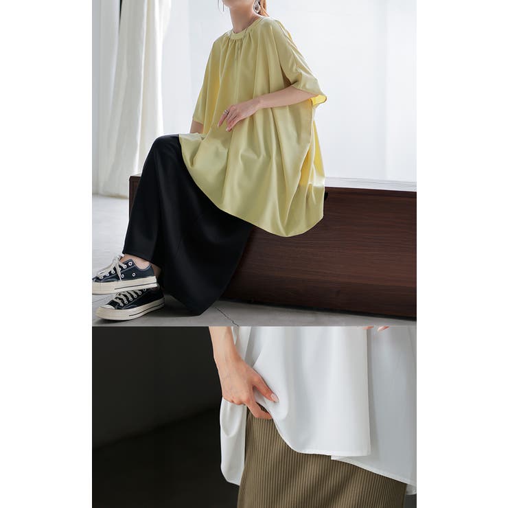 シャツ レディース ノーカラー | HUG.U | 詳細画像21 