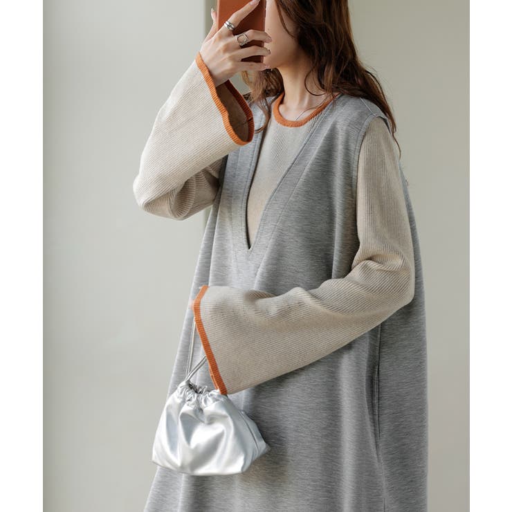 ワンピース 超伸び 深V | HUG.U | 詳細画像16 