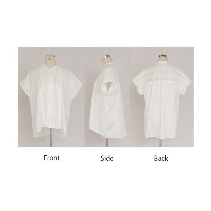 シャツ レース ノーカラー | HUG.U | 詳細画像23 