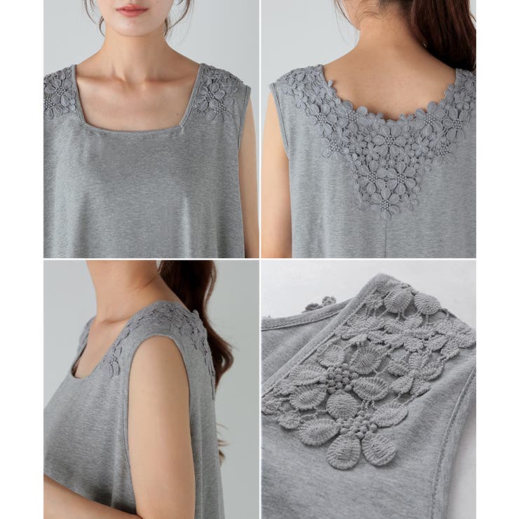 タンクトップ 花柄 レイヤード | HUG.U | 詳細画像22 